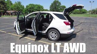 2018 Chevy Equinox LT AWD // review, walk around, and test drive // 100 rental cars