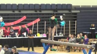 Beam ; Mary Elle Arduino - Niagara Cup Invitational March 8, 2014  Finals 1st place 9.675