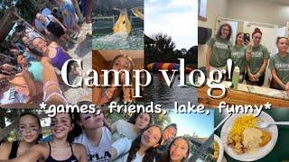 Camp vlog!️*games, friends, lake, funny*