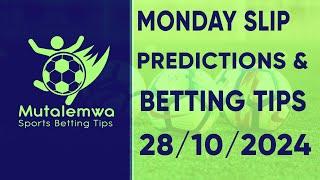 FOOTBALL PREDICTIONS TODAY 28/10/2024 PREDICTIONS TODAY | BETTING TIPS, #betting@sports betting tips