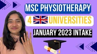 Masters in Physiotherapy in UK | Best UK MSc Physiotherapy - International | Best Universites in UK