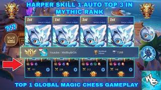 UNBEATABLE END GAME HARPER 1 STRATEGY - MAGIC CHESS BEST SYNERGY - Mobile Legends Bang Bang