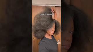 “Most black women do not have long hair”  is CRAZY! #naturalhair #curlyhair #blackhair #growth