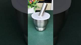 Stainless Steel Mortar Pestle #kitchen #kitchentools #products #shorts