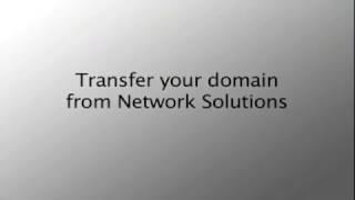 Transfer your domain from Network Solutions
