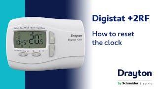 How to reset the clock on the Drayton Digistat +2RF