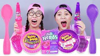 Pink Chocolate VS Purple Chocolate Challenge DONA