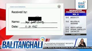 Pirma ni "Kokoy Villamin" sa acknowledgement receipts ng OVP at DepEd, pinuna sa... | Balitanghali