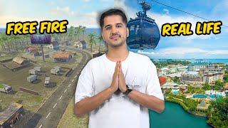 I WENT FREE FIRE SENTOSA ISLAND IN REAL LIFE