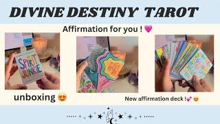 Spirt junkie deck unboxing ️ || divine destiny tarot || and affirmations for you 🫶