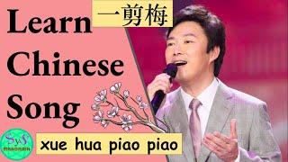 397 Learn a Chinese Song, Xue Hua Piao Piao,《一剪梅》A Spray of Plum Blossoms, Yi Jian Mei