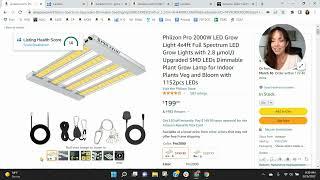 ASIN Review: Phlizon Pro 2000W LED Grow Light 4x4ft Full Spectrum LED Grow Lights - Amazon FBA