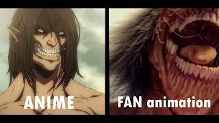 Fan-Animated vs Mappa (Comparison) - Attack on Titan The Final Season Part 2