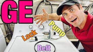 This ️ SHOCKING ️GE Washer Is Leaking & Wont Drain | Bad Pump, Lid Lock & Belt | GTW330ASK3WW 
