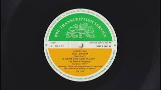 Double Bill - Game For One Player by Patrick Simpson - BBC Transcription Service - CN 1136 - 126001