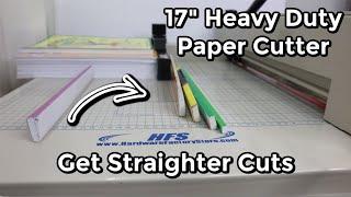 Heavy Duty A3 17'' Guillotine Paper Cutter-|How To Get Straighter Cuts With HFS Paper Cutter