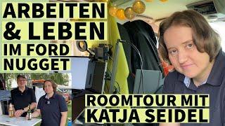 Arbeiten & Leben im FORD NUGGET | Große Roomtour mit Katja Seidel von Nacht-Lichter.de