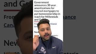 Canada 30 year Insured mortgage for First time Home Buyers