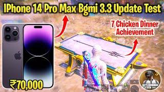 IPhone 14 Pro Max Bgmi 3.3 Update Test | 7 Chicken Dinner Achievement Complete In IPhone 14 Pro Max