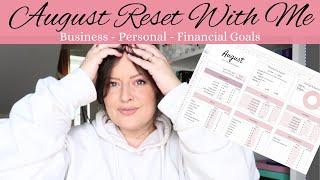 Budget, Plan and Reset With Me For August 2023