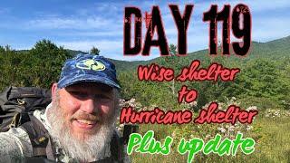 Appalachian Trail 2024, Day 119 Wise shelter to Hurricane shelter mile 515, Plus Update.