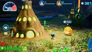 Pikmin 4 - Misshapen Pond Night "Danger" - Protect Two Lumiknolls & Cure Chewy - Blossoming Arcadia