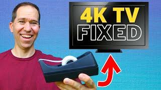 I fixed a broken 4K 55” TV with TAPE  | How to fix a TV with a blank screen