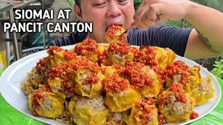 SIOMAI AT PANCIT CANTON | OUTDOOR COOKING | MUKBANG PHILIPPINES