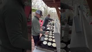 Pancakes Sausage & Egg Breakfast On The Blackstone | Cooking With My Dad #griddle #breakfast