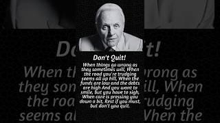 Motivational Quote on Don't Quit