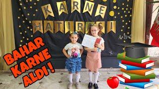 BAHAR BİRİNCİ SINIFI BİTİRDİ !! İLK KARNESİNİ ALDI !! ÇOK HEYCANLI !! KARNE GÜNÜ VLOG !!