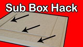 This Hack makes subwoofer boxes easy.