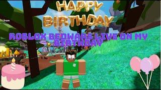 Roblox Bedwars LIVE on my BIRTHDAY!