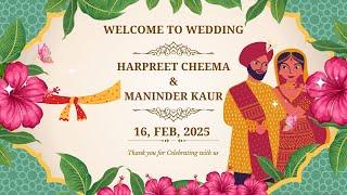 Live Wedding - Harpreet Cheema & Maninder Kaur | Live Zero Media