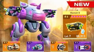 NEW WEAPON Hornet 8 vs Missile Rack vs Disruptor vs Storm Rack vs Voltaic RPG - Lancer - Mech Arena