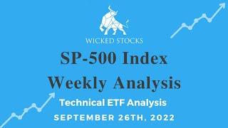 SP-500 Index Weekly Technical Price Analysis | Premium Preview | Week of September 26th, 2022