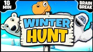 ️ EPIC Winter HUNT ️ Brain Break ️ Bear Hunt ️ Dino Hunt ️ Yeti Hunt