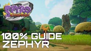 Spyro 2 Ripto's Rage (Reignited) 100% Guide ZEPHYR (ALL ORBS, GEMS...)