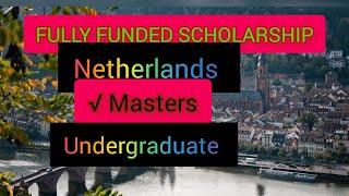 fullyfunded scholarship in Netherlands: Free tuition + free visa + free air ticket