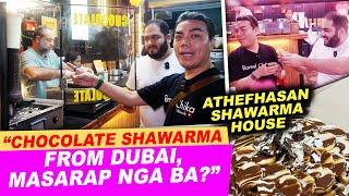 CHOCOLATE SHAWARMA, GRABE ANG TAMIS... NG OWNER!?!  ft. Athefhasan Shawarma House