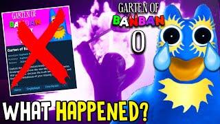 GARTEN OF BANBAN 0 - WHAT HAPPENED to the CHAPTER 8?  OFFICIAL INFORMATION and SAD NEWS