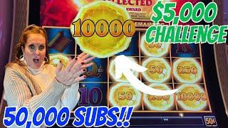 $5,000.00 into my FAVORITE SLOT to CELEBRATE 50,000 SUBSCRIBERS!! Thank You All!