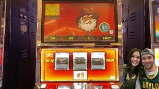 Crazy Bill Gold Strike and King of Coin VGT slot win at Choctaw Casino!