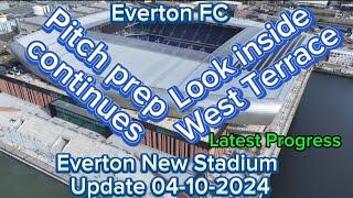 Everton FC New Stadium at Bramley Moore Dock Update 04-10-2024