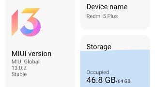 MIUI 13 GLOBAL STABLE | ANDROID 11 | REDMI 5 PLUS | REDMI NOTE 5 | SMOOTH ROM | MIUI 13.0.2