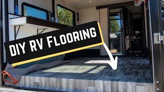 RV Reno || Toy Hauler Flooring Installation