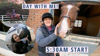 Day in the Life (Equestrian Edition) | Sunrise riding & sunset hand grazing | Riding With Rhi