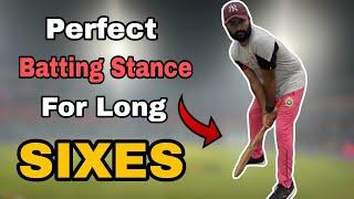 Batting Stance For Tennis Ball | How To Hit Sixes All Side Of Ground | Tennis Ball Six Hitting Tips