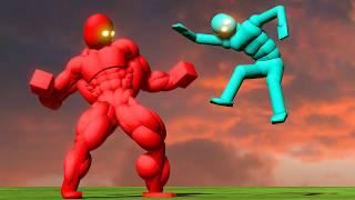 Strongest NPC Fights the Fastest Superhero AI! (with Active Ragdoll Physics)