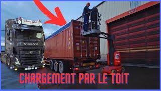 CHARGEMENT conteneur 40 OPEN TOP en BOURGOGNE ( trop bien )